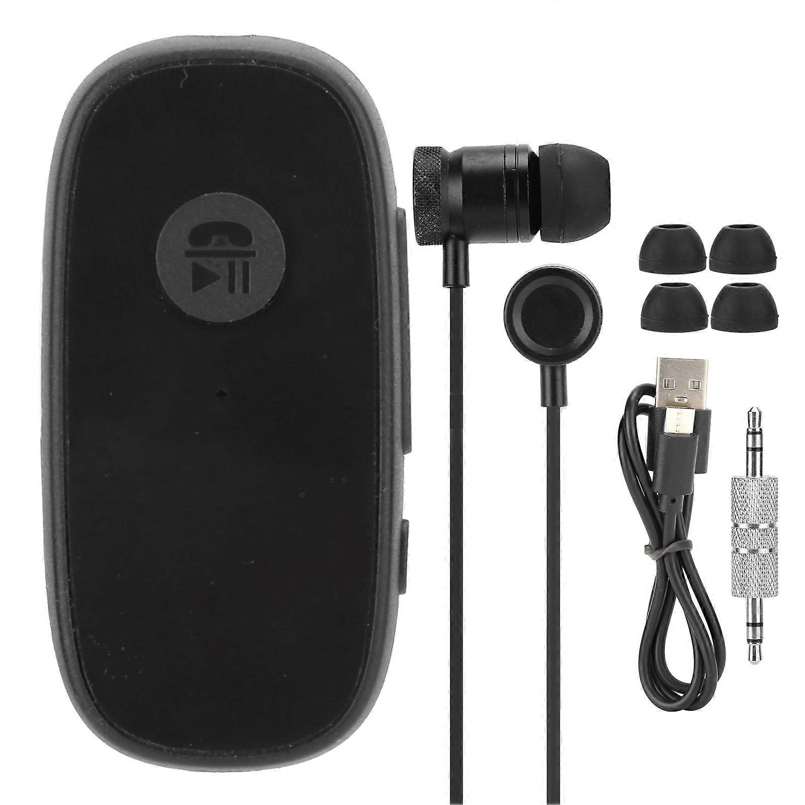 A80 Wireless Collar Clip Bluetooth 5.0 Earphone Stereo Car Audio Multifunction Adapter