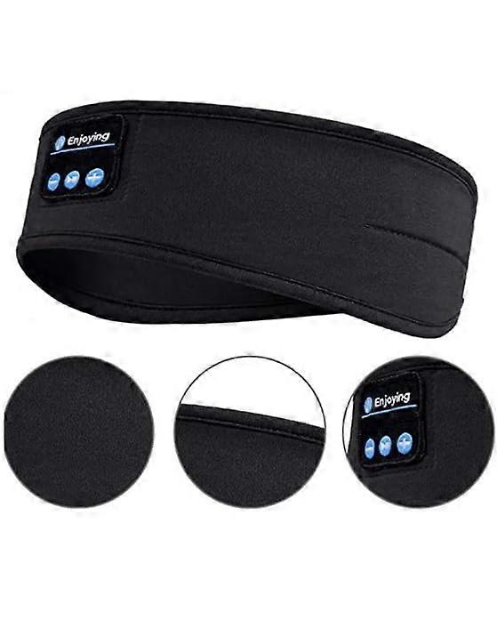 Wireless Bluetooth Sleeping Headphones Headband for Side Sleepers, Soft Comfortable Music Earphones and Eye Mask, Elastic Fabric