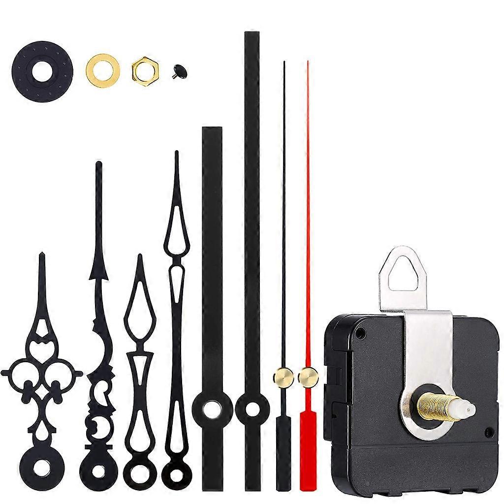 Shaft Length 17mm Quartz Clock Movement + 3 Sets Hands DIY Kit