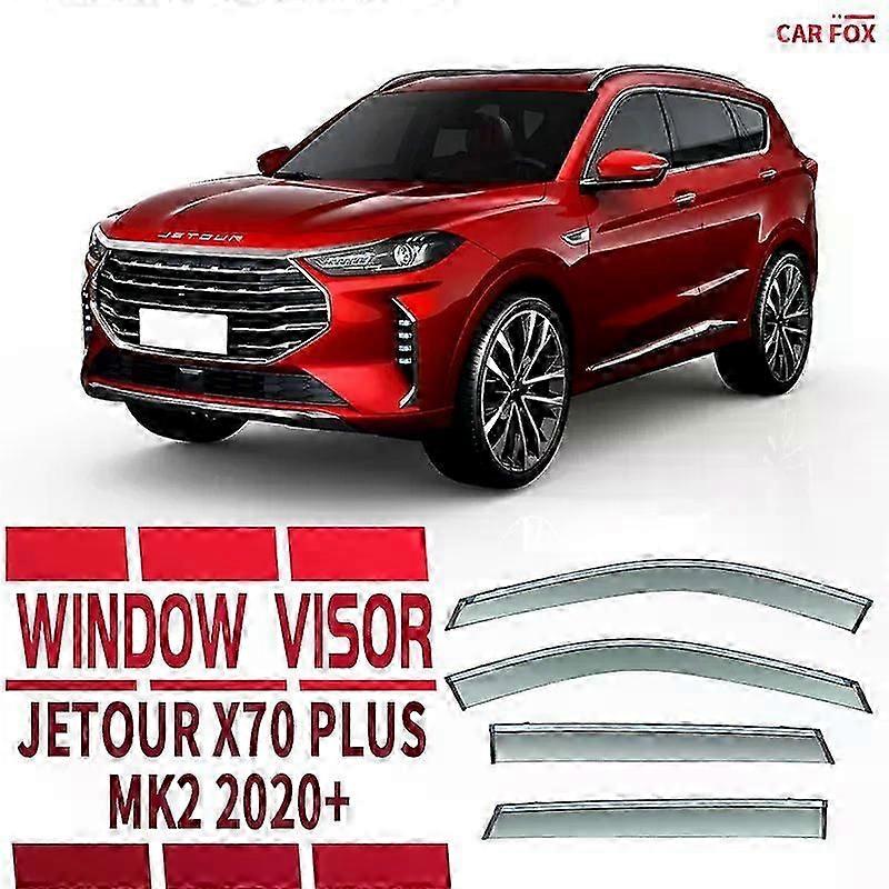 Applies To For Chery Jetour X70 Plus 2020-2023 Window Visor Vent Shades Ventvisor Wind Deflectors Visors Rain Visor