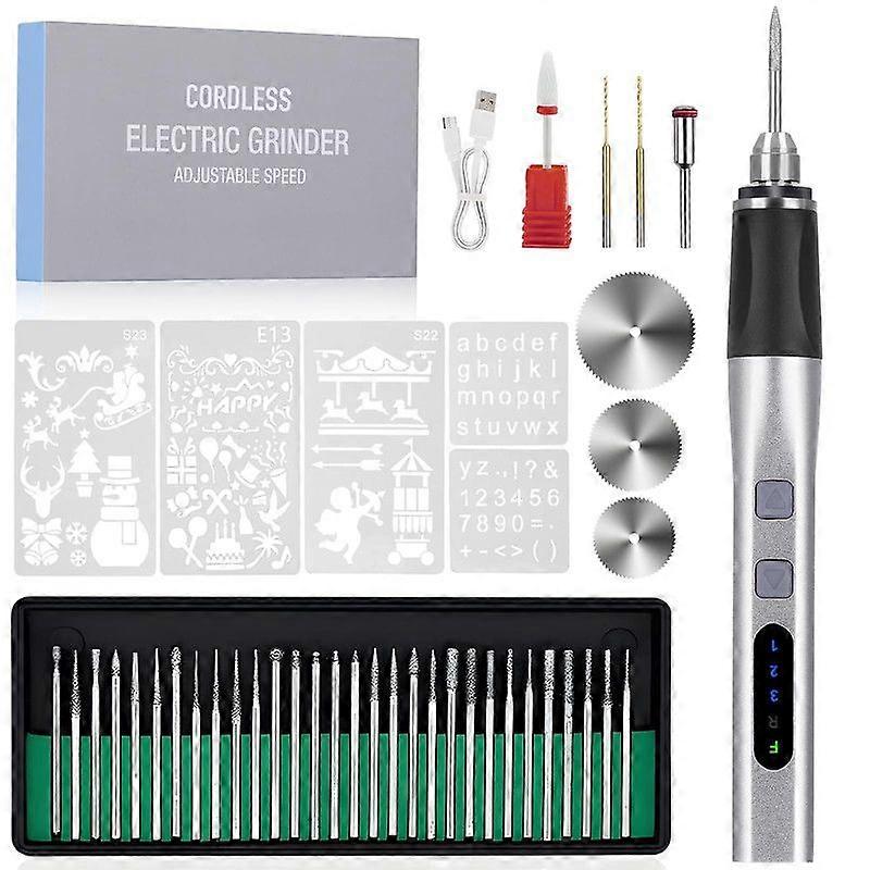 Electric Engraving Pen Cordless Engraver Pen USB Rechargeable