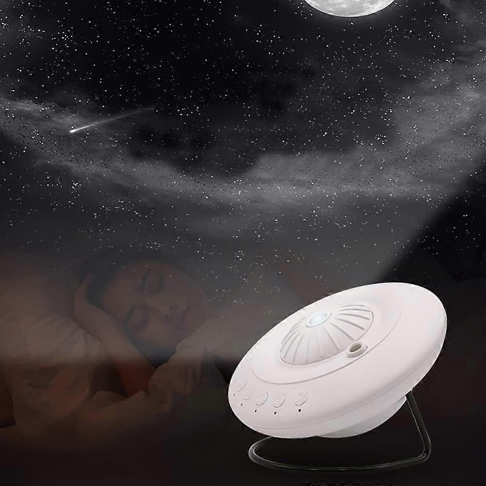 360 Adjustable Star Projector with Meteor, Mood Nightlight with Timed Rotation Including 3 Replaceable Galaxy Discs.