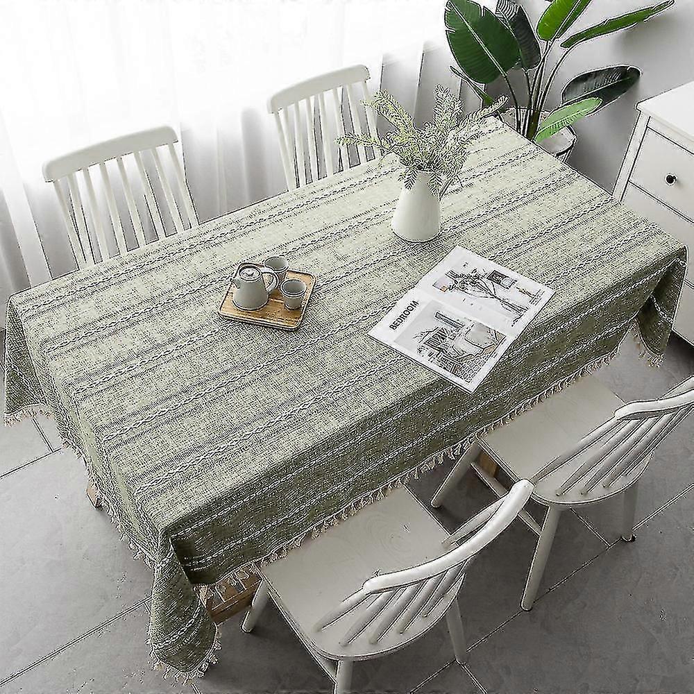 Rectangular Tablecloth, Embroidered Fabric, Coffee Table Cloth