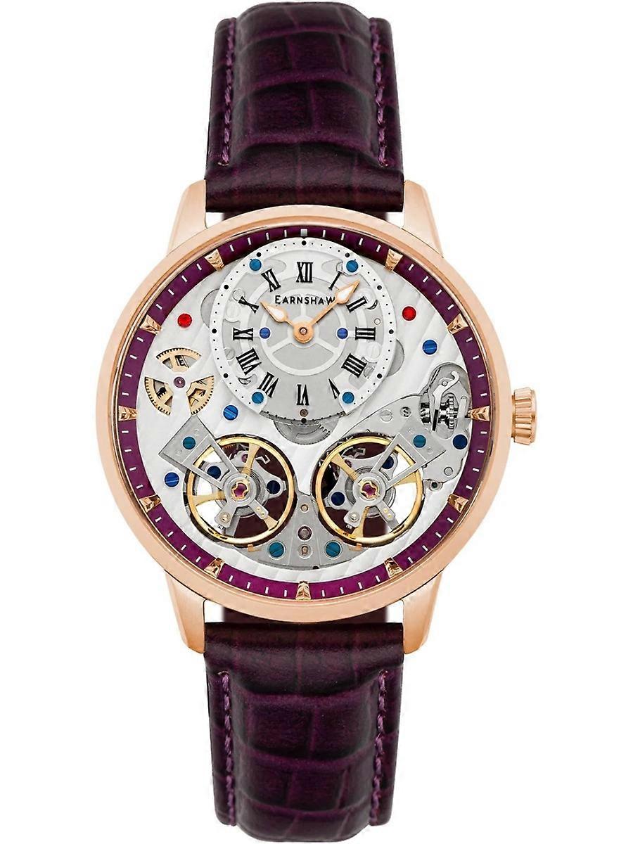 Thomas Earnshaw Violett Äkta Läder ES-8273-06 Herrklocka