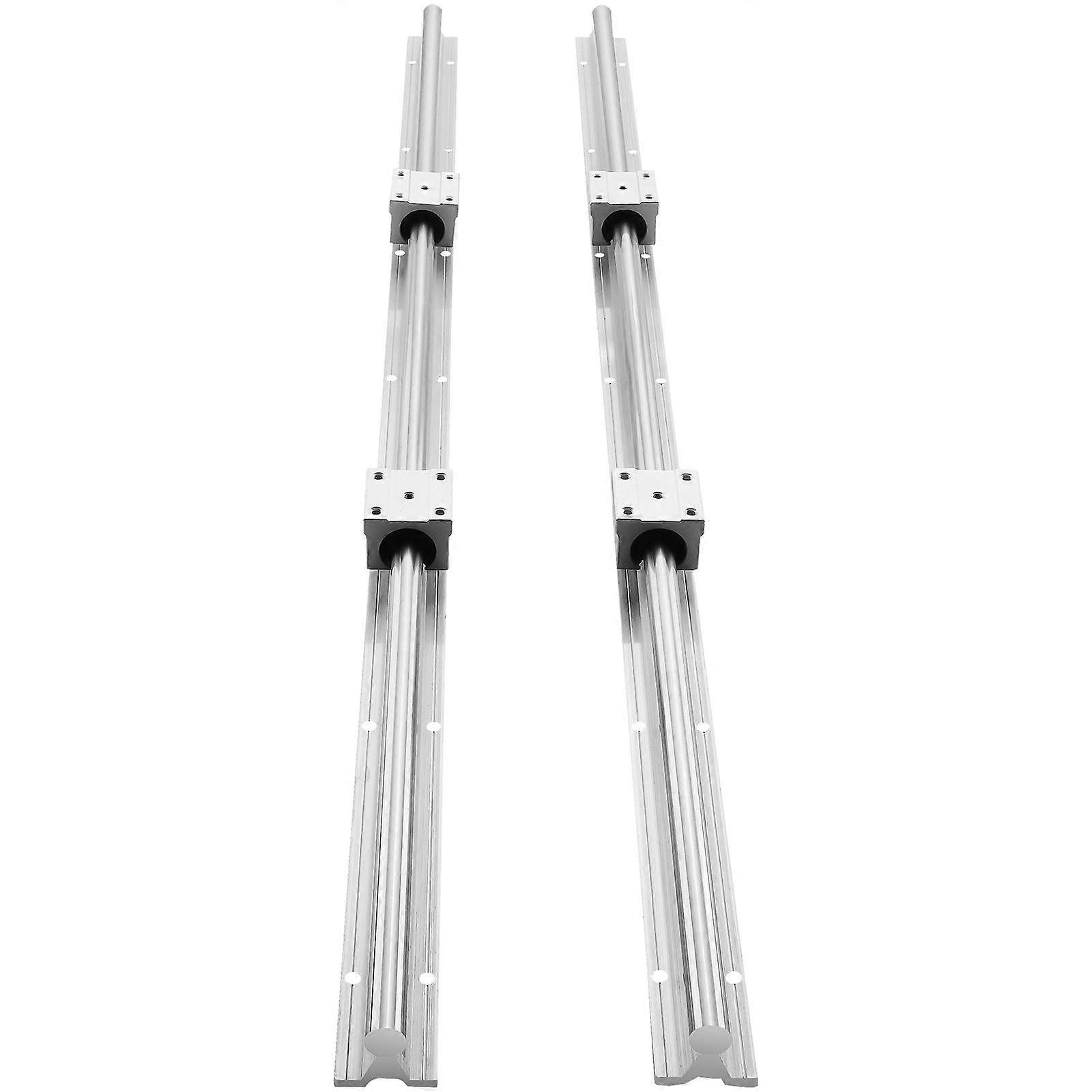 Ensemble de rails de guidage linéaires, SBR12 1 000 mm, 2 rails de guidage SBR12 de 39,4 po/1 000 mm, kit de rails linéaires et de roulements