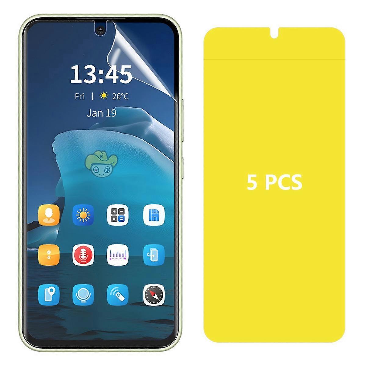 5Pcs For Xiaomi Poco M6 Pro 5G/Redmi 12 5G (Global) Hydrogel Screen Protector Full Coverage