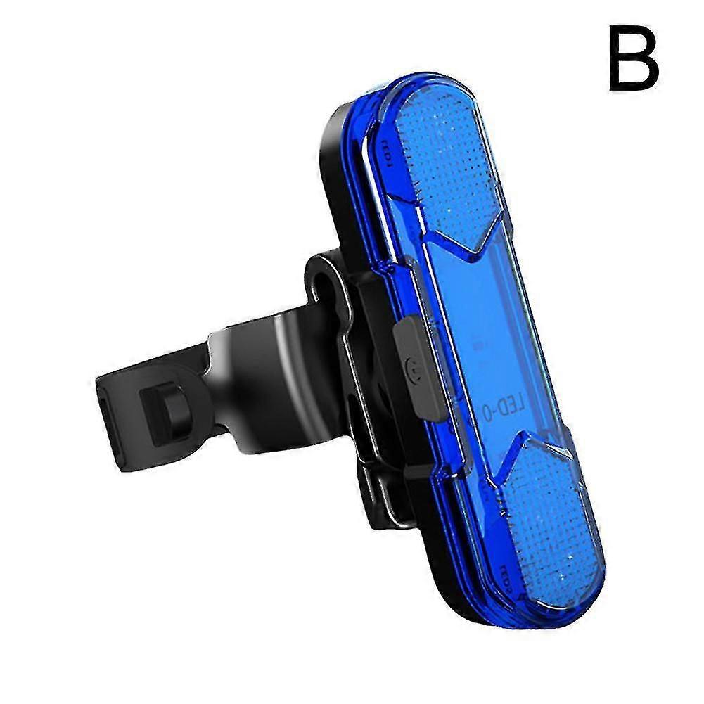 Bike Tail Light Bicycle Rechargeable USB LED Rear Lamp Flashing Wraning