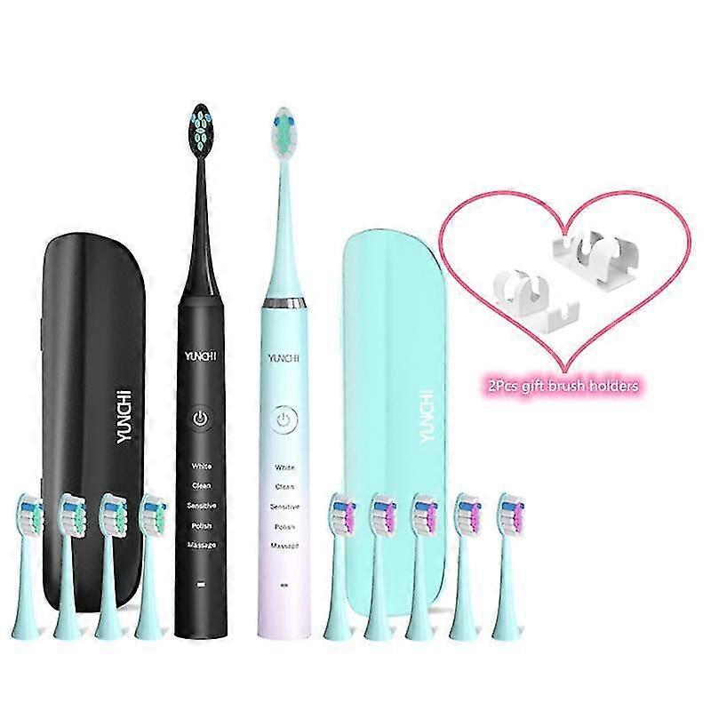 Yun Sonic Elektrische Zahnbürste Recharable Ultraschall Zahnbürste 5 Modi R 40000 / min für Erwachsene