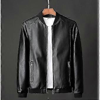 Leather Jacket Coat Men Bomber Motorcycle Pu Jacket Plus Size 8xl Causal Vintage Black Biker Pocket