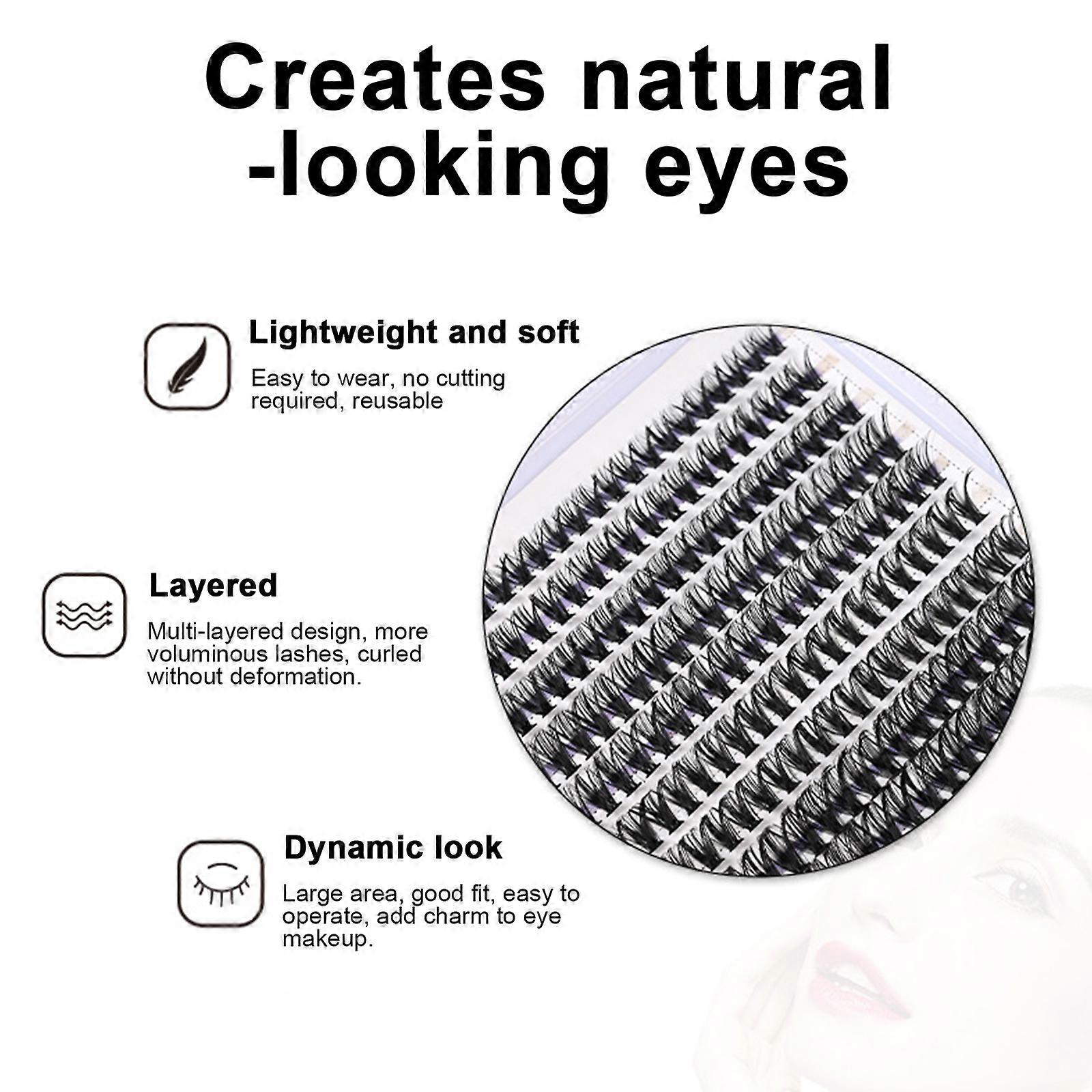40D False Eyelash DIY Segmented Eyelash Set Volume False Eyelashes