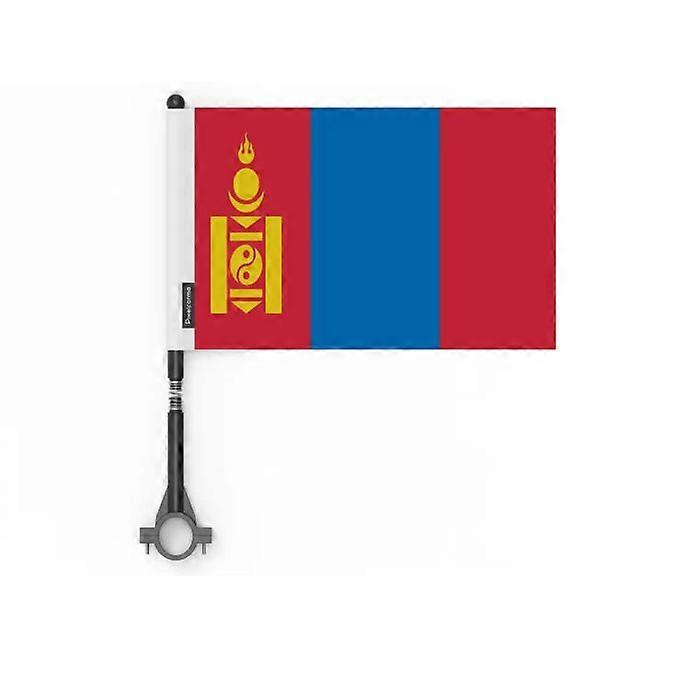 Flag - Mongolia - 14 x 21 cm - 5 pieces - Polyester - Plastic Pole