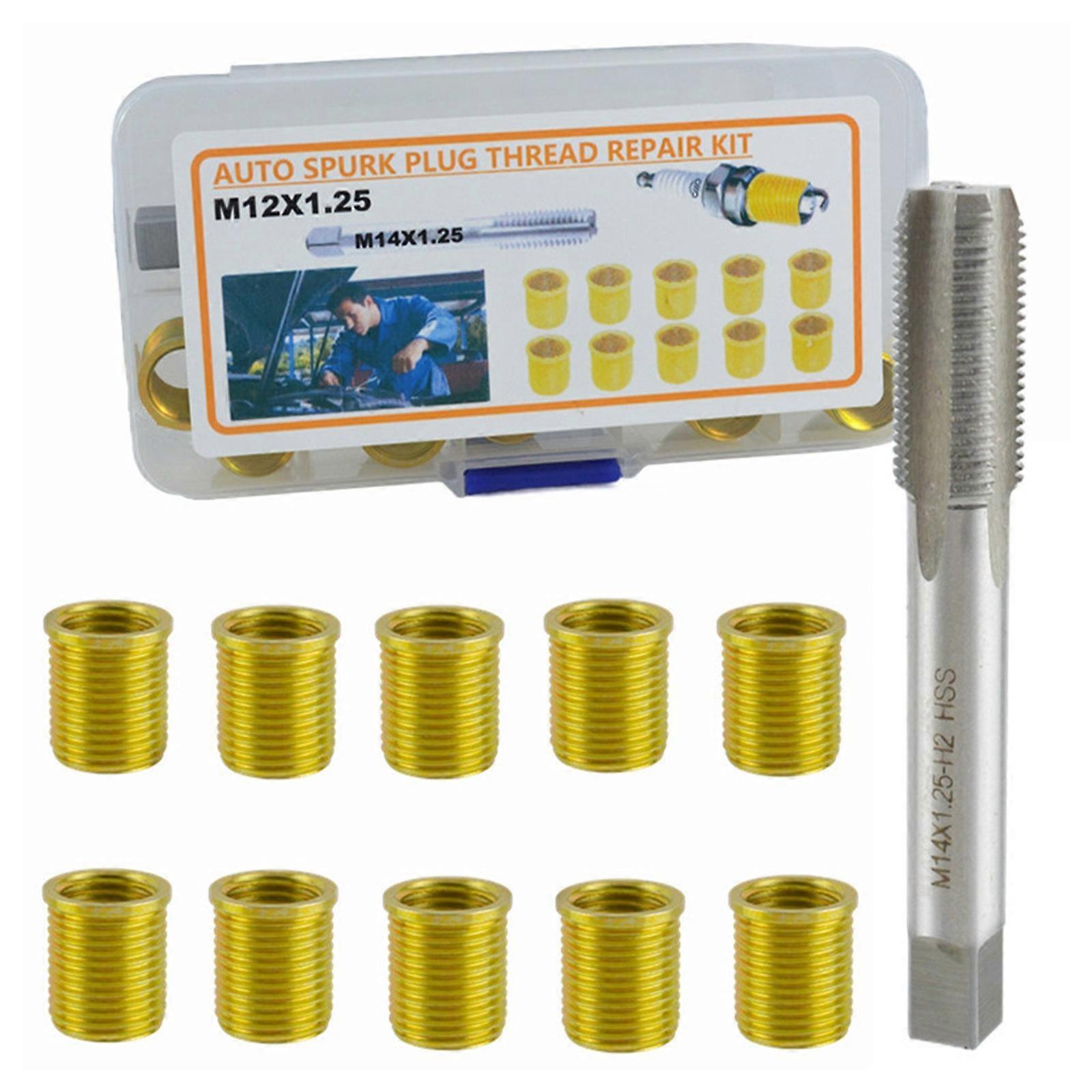 M12x1.25 Spark Plugs Thread Repair Restorers Solution for Home Garage and Professional Workshops Automotive Technicians