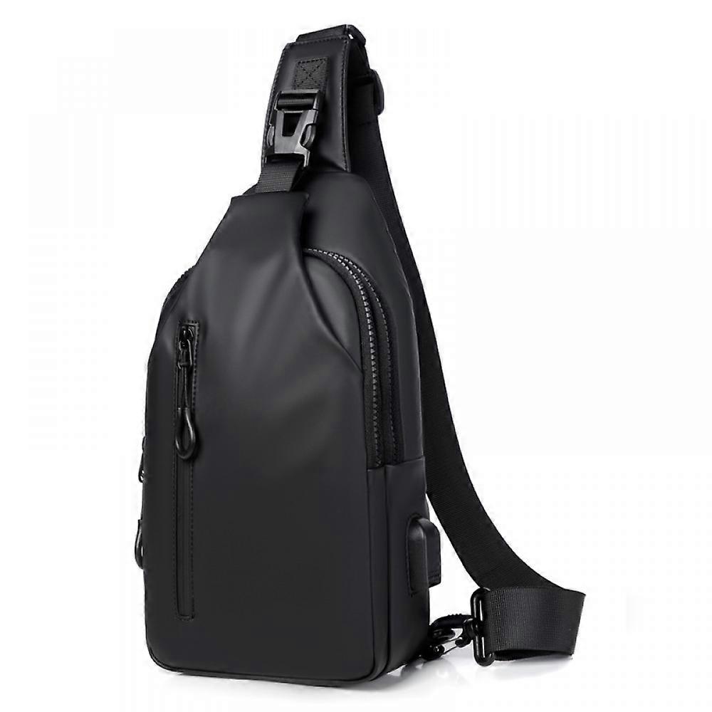 Men's chest bag multi-layer zipper waterproof messenger