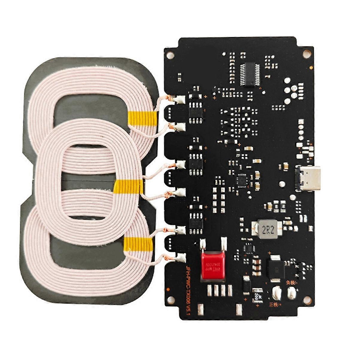 10-24V 20W Wireless Charger Module Type-C for 3-Coil High Power