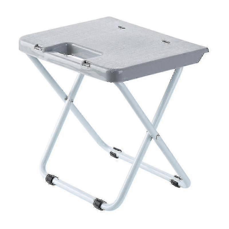 Creative Fashion Folding Stool Portable Small Simple Foldable Stool For Home Outdoor Train (grey)