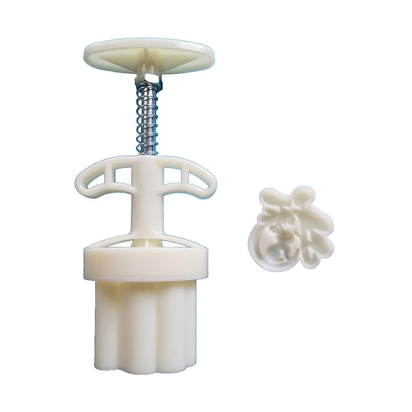 Rabbit Mung Bean Cake Mould Set Cake Model Printed with Embossed Ice-skin Pastry Baking Tool Cookie Dessert Cutter