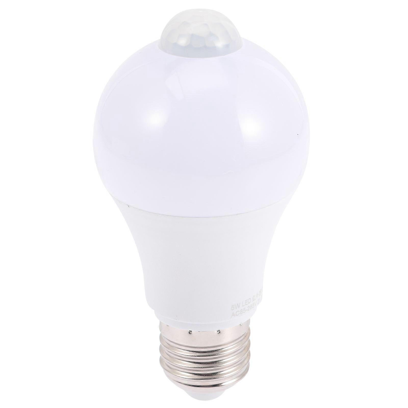 LED Sensor Light Bulb 7W Sensor Lamp Bulb E27 Screw Base Sensor Light Bulb
