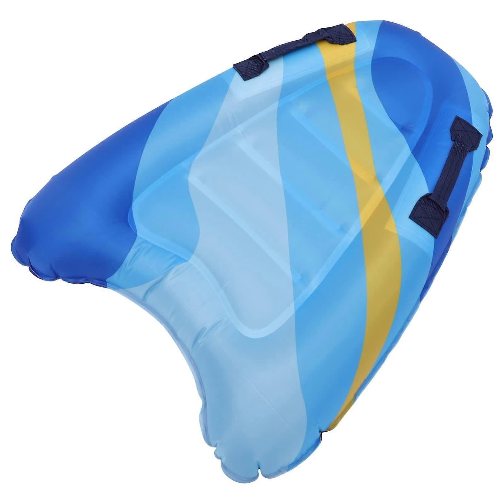 Inflatable surfboard for boys and girls swimming toy swimming mat stable PVC interactive playing for days blue