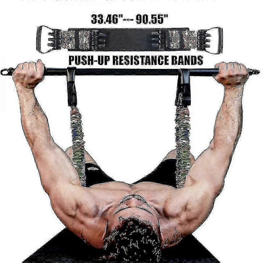 Exercise bands adjustable bench press push up resistance bands arm expander resistance training for