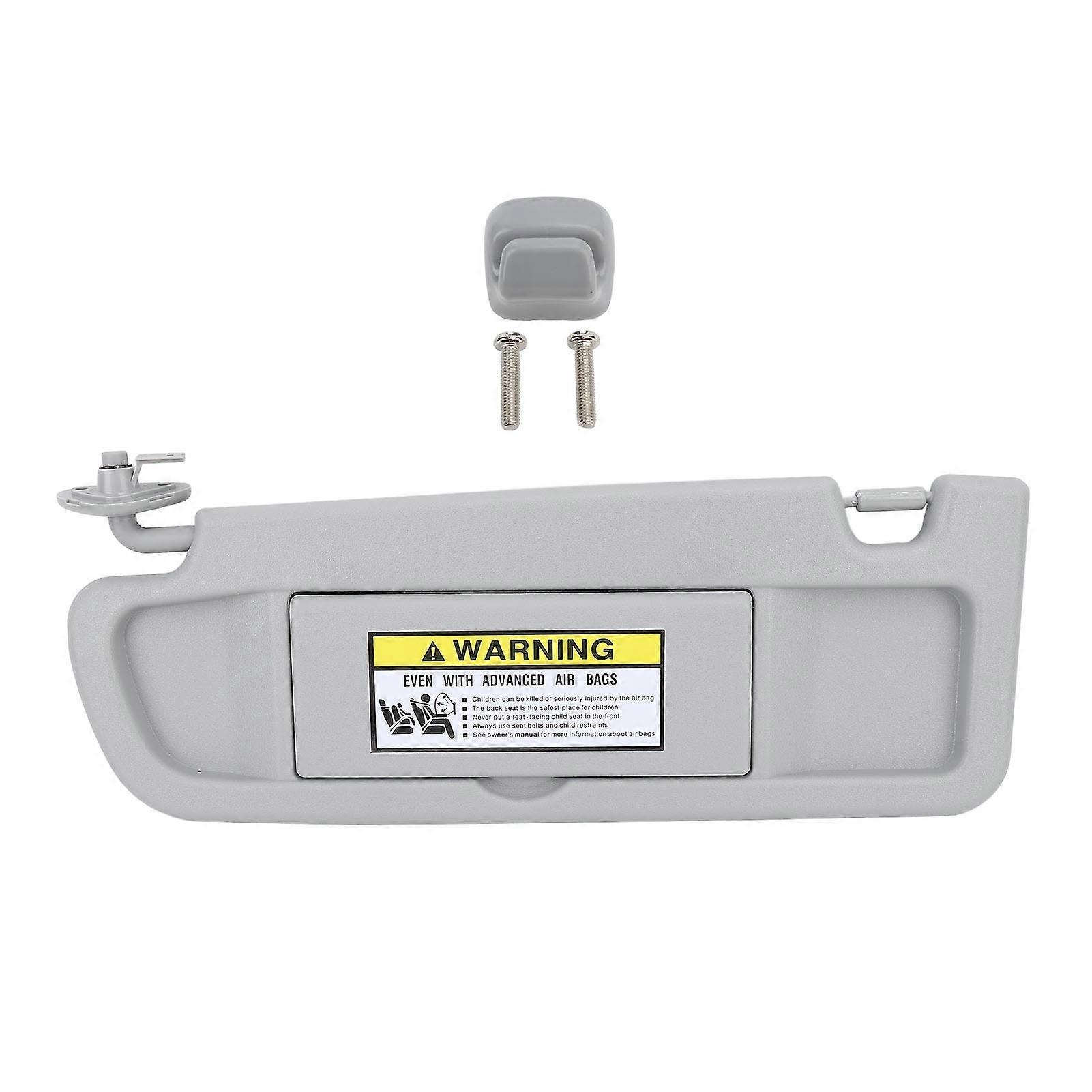 Gray Anti-Glare Sun Visor, Clear Mirror, with Visor Clip, for Civic 2006-2011, Left Driver Side 83280-SNA-A01ZC