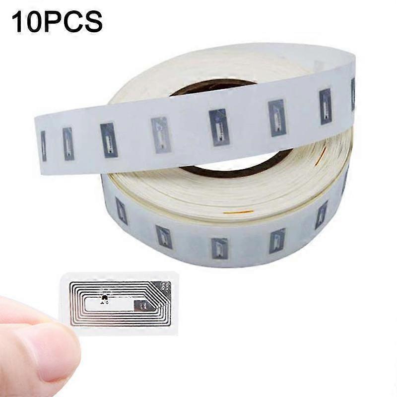 (A)$(10pcs) nfc high frequency electronic tag mobile phone can sense and read and write website wet inlay anti-counterfeit label 213 chip sticker
