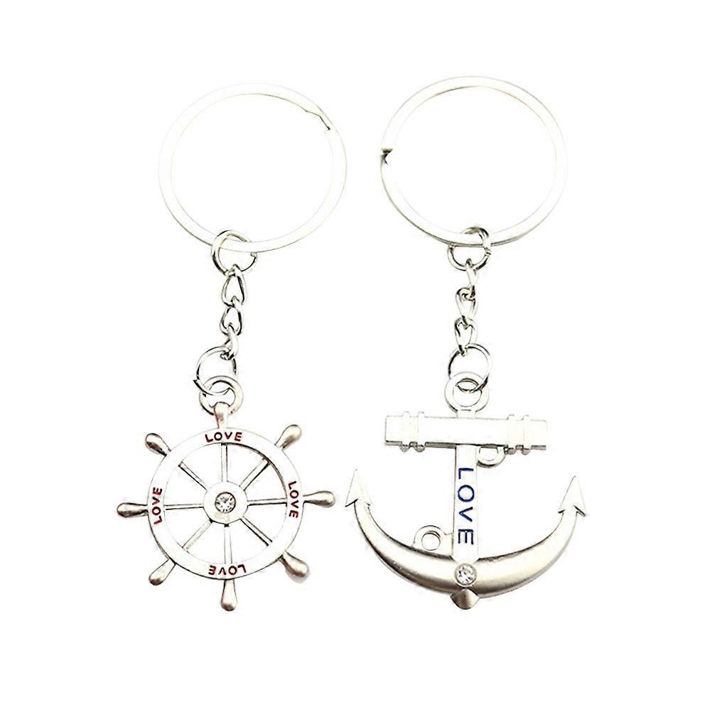 Rudder Anchor Key Ring for Couples, Combining Fashion and Sentimental Value