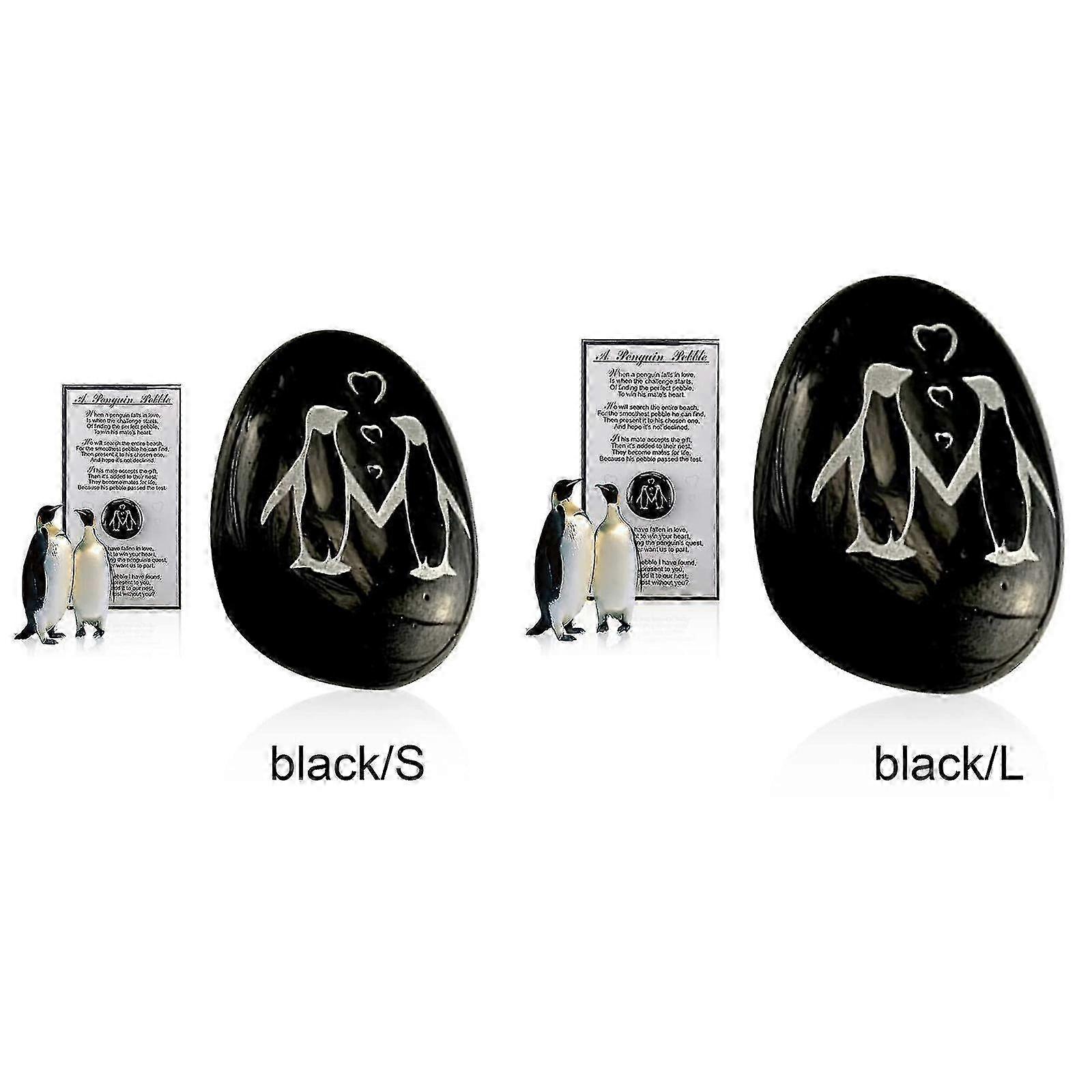 2023 Positivity Penguin Pebble Custom Glass Keepsake Decoration for One Who Cherishes Love