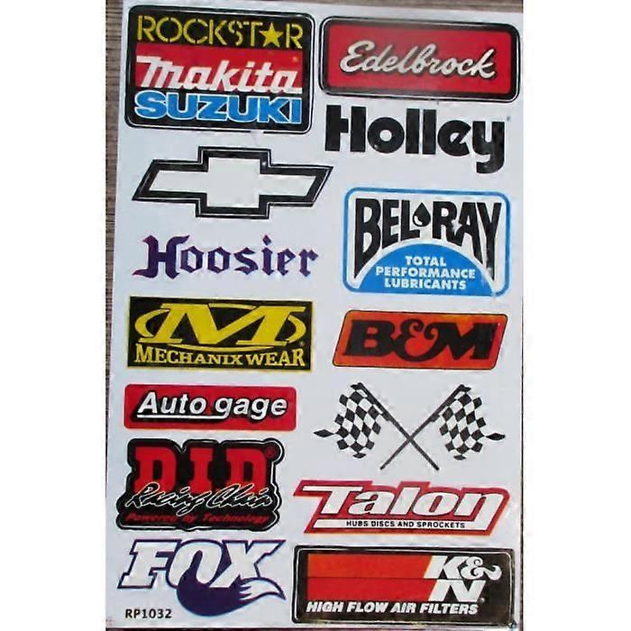 Sticker - Rockstar - Edelbrock - Holley - K& N - 20x27 cm - Goede kwaliteit - Economisch model