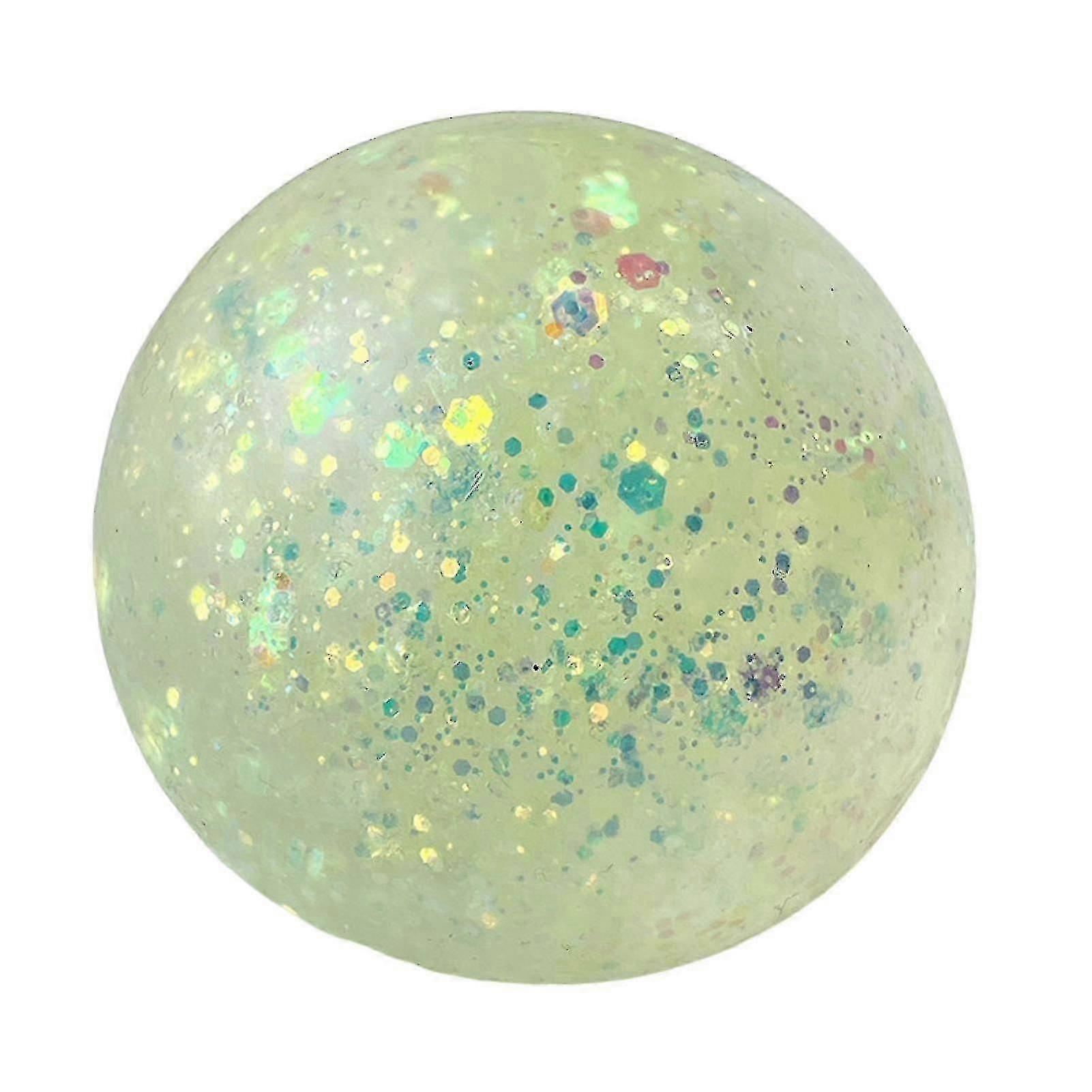 Anti-stress Ball Soft Tpr Slow Rebound Sequins Maltose Ball Pinch Toy Stress Relief Elastic Squeezing Colored Ball Decompression Toy Party Favors Kaes