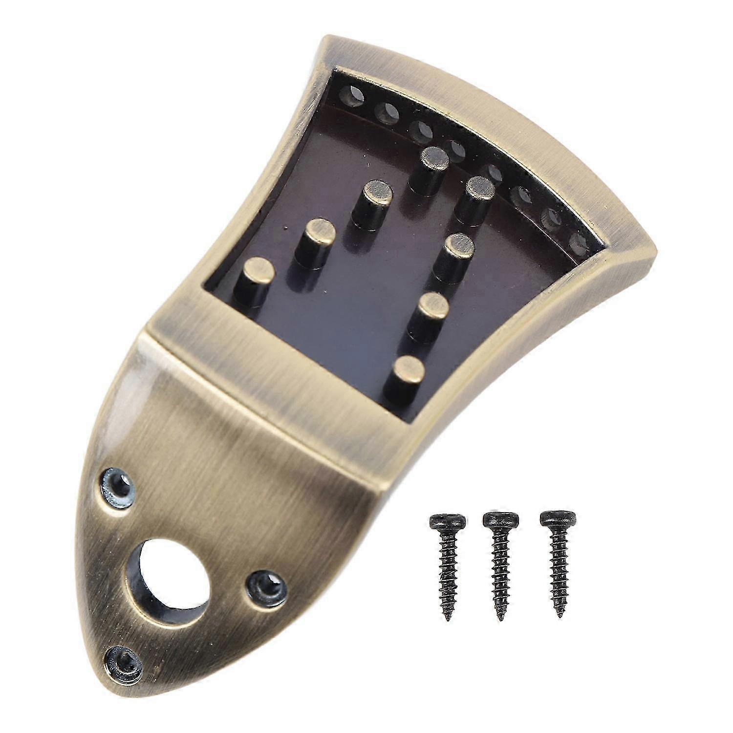 Mandolin Tailpiece Zinc Alloy Integrated Casting No Noise 8 String Traditional Mandolin Tailpiece wi Edition0612