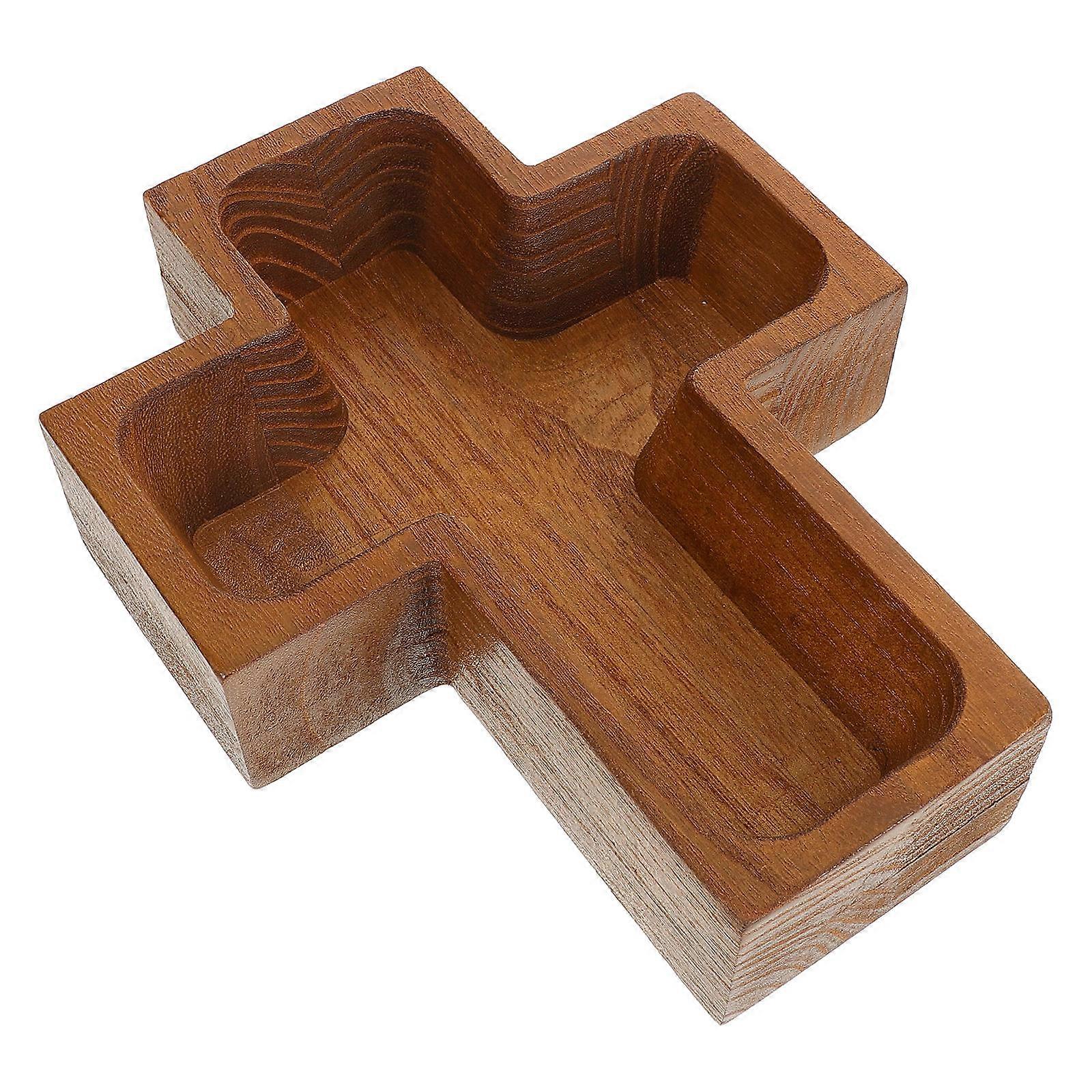 Wooden Storage Tray, Ideal for Snacks and Fruits, Maintains Table Organization