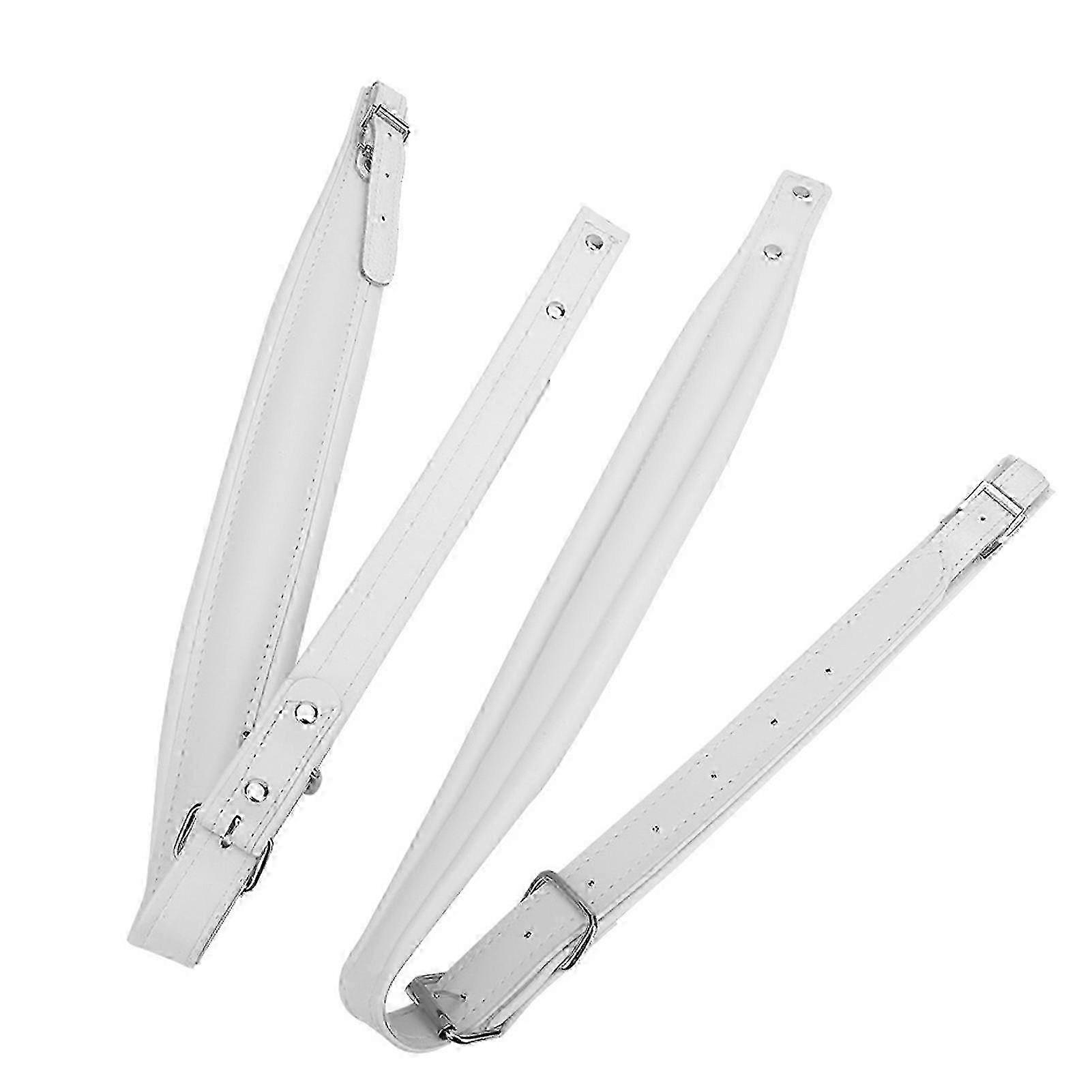 16-120ベースアコーディオン(ホワイト)用の耐久性のある調整可能なWeAr耐性ショルダーベルトストラップ -