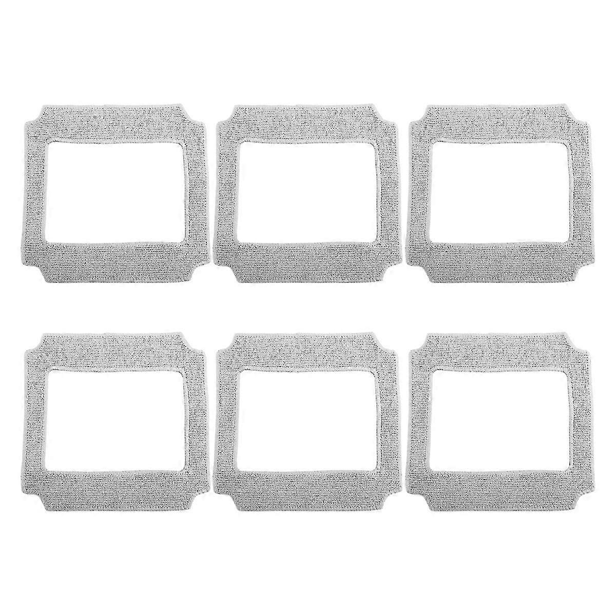6-Pack Microfiber Cleaning Cloths for Window Mop Robots - Dust Removal Replacement Towels