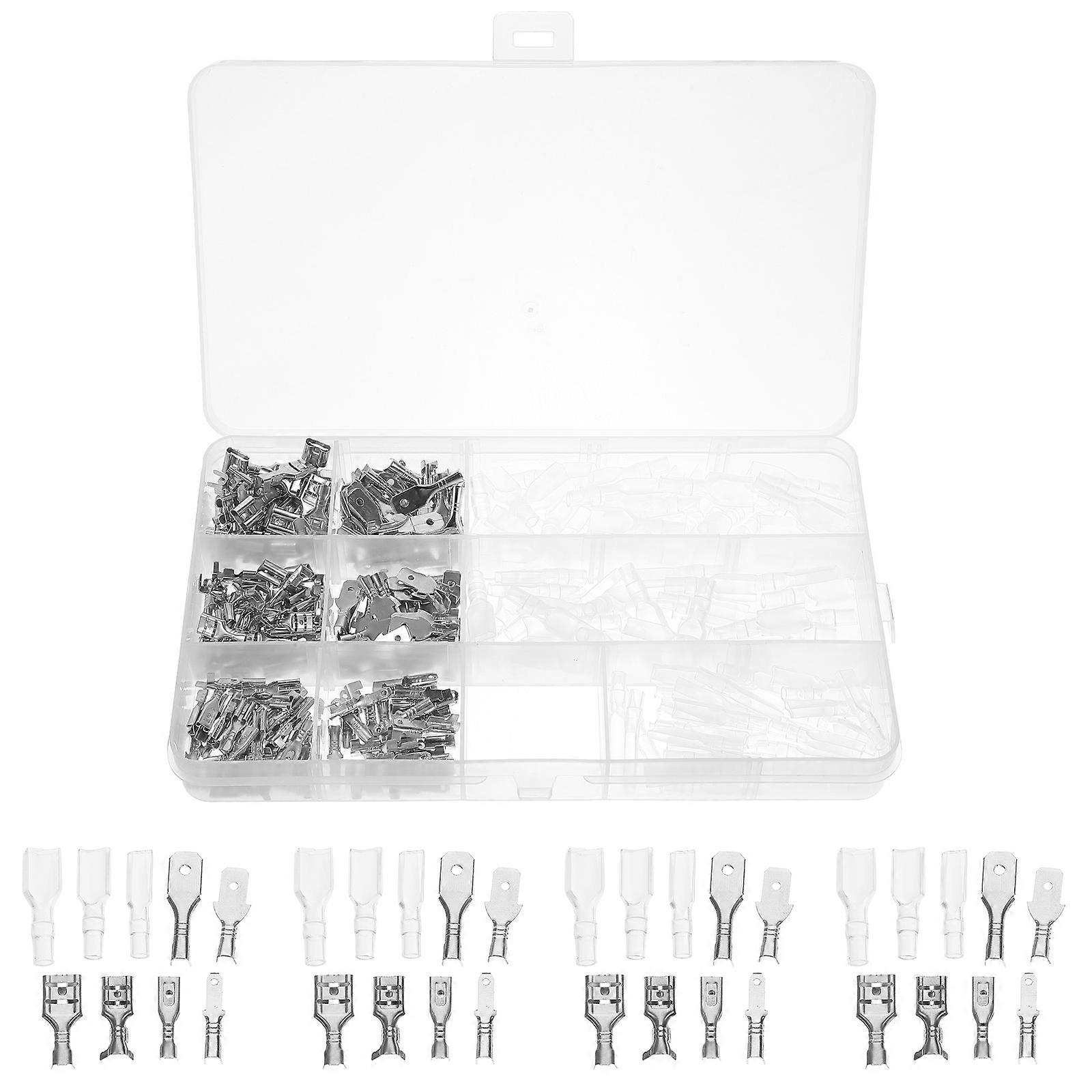 Spade Type Connectors Wire Terminal Connector Protective Sheath For Projects In Wet Conditions Metal 00X1 00X0 63CM Quick Splice 270Pcs