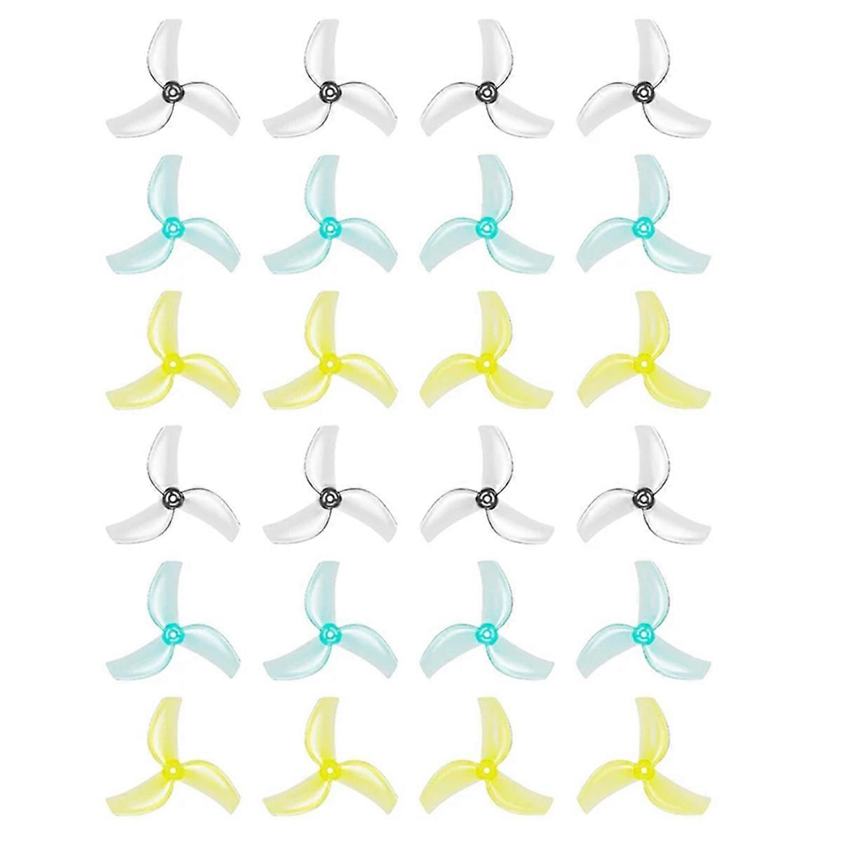 12Pairs 1611 3-Blades PC Propeller 12CW+12CCW Propeller for RC Pavo Femto Brushless BWhoop FPV Raci
