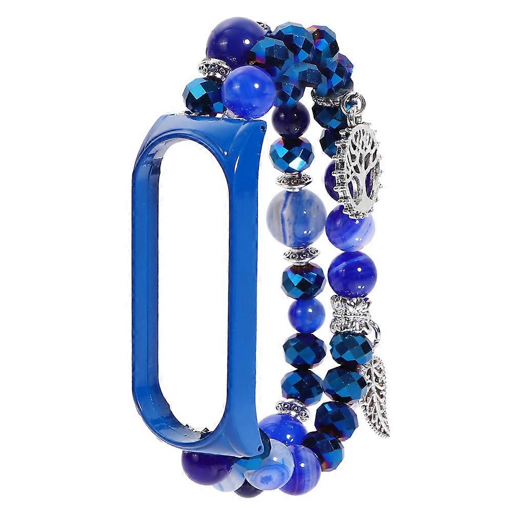 Blue Crystal and Rough Agate Watch Strap for Smart Watches Lightweight Fashionable and Durable 1pc