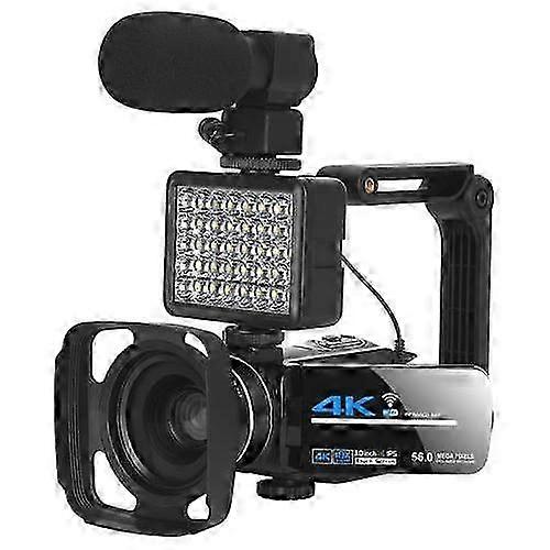 5600Px Zoomable 4k Digital Video Camera With Stabilizers Kit