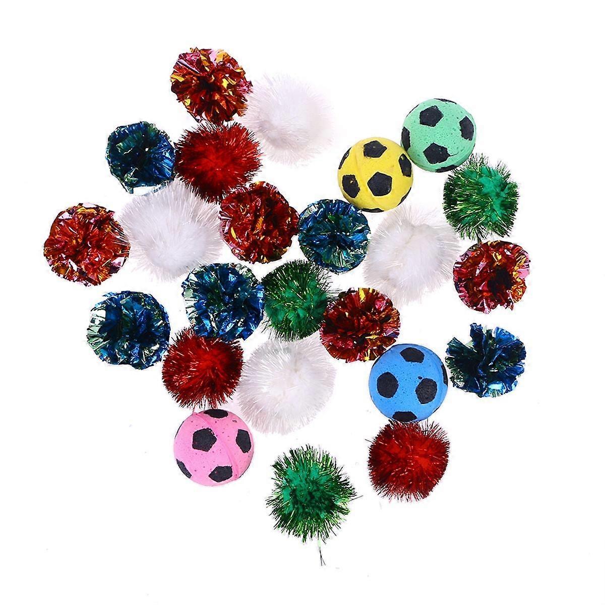 Interactive Design Crinkle Balls Calm Cats In Spring Stimulates Natural Instincts 6.3X5.9X2.4in 24Pcs