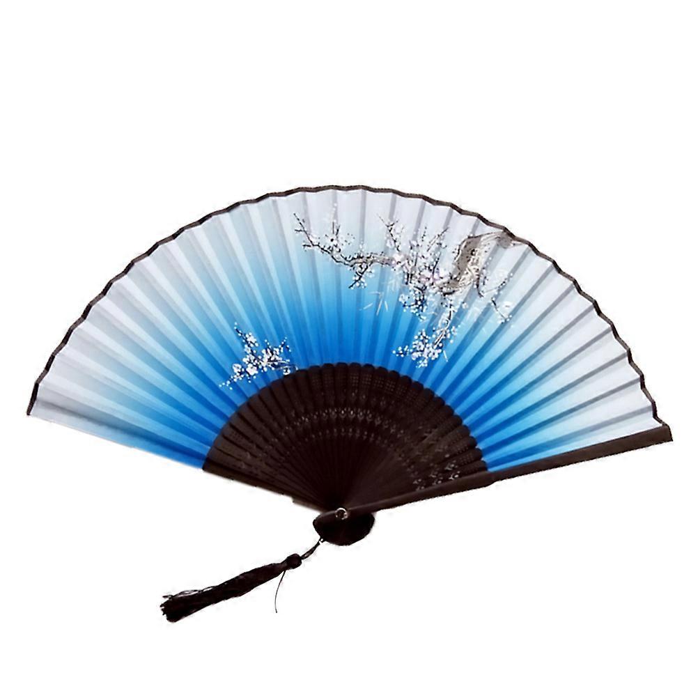 Folding Fan Set Plum Daily Use Item Collapsible 2Pcs