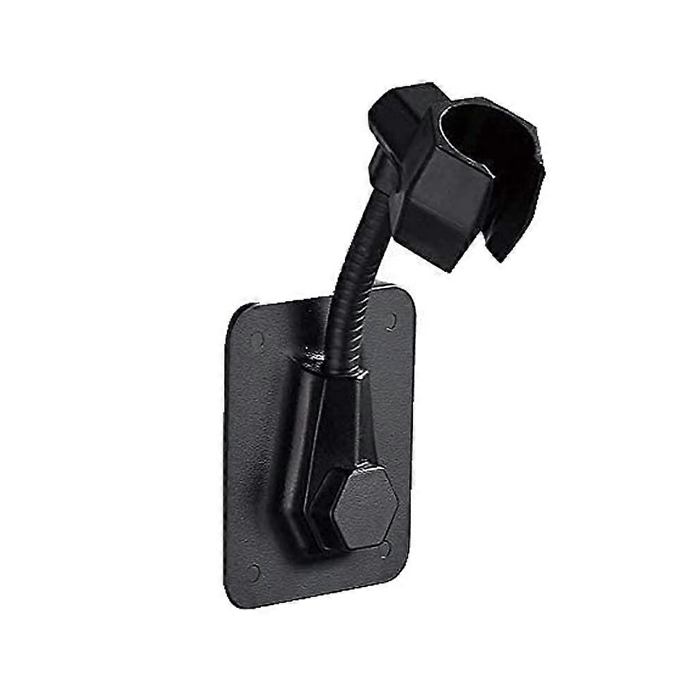 Wall Mounted Shower Head Holder, Shower Bracket (Black)