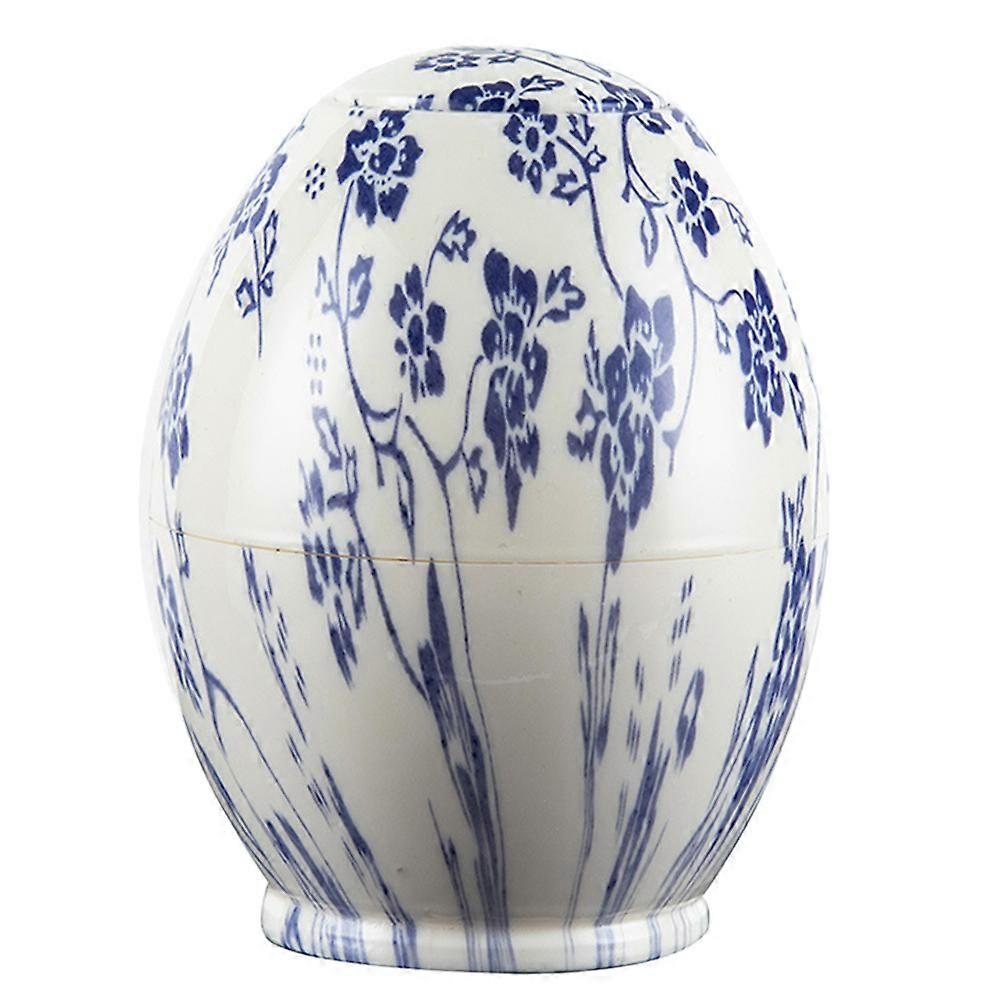 Toothpick Holders Unique Portable Toothpick Box Square Storage For Dining Table Decoration Blue and White Porcelain Pattern 1Pack