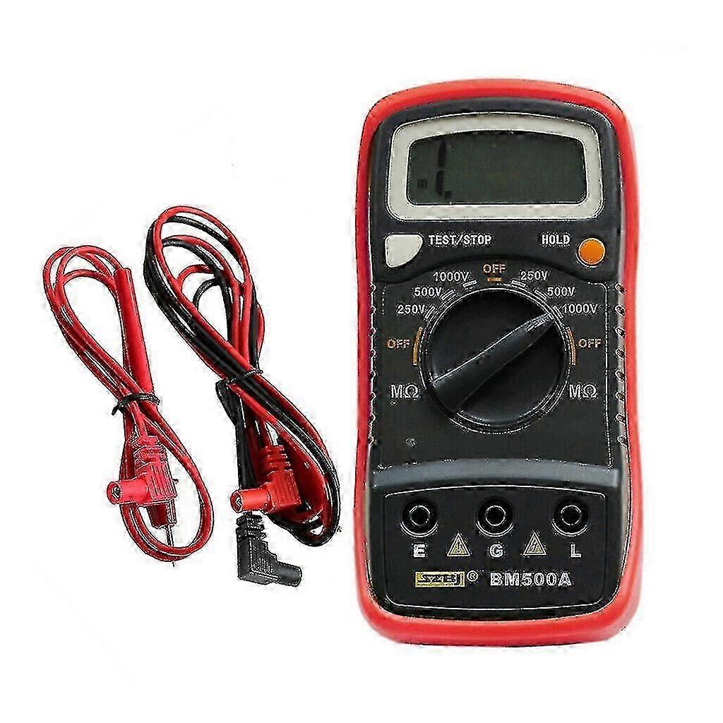 2023-bm500a 1000v Digital Insulation Resistance Tester Meter Megohmmeter Megger 1999m