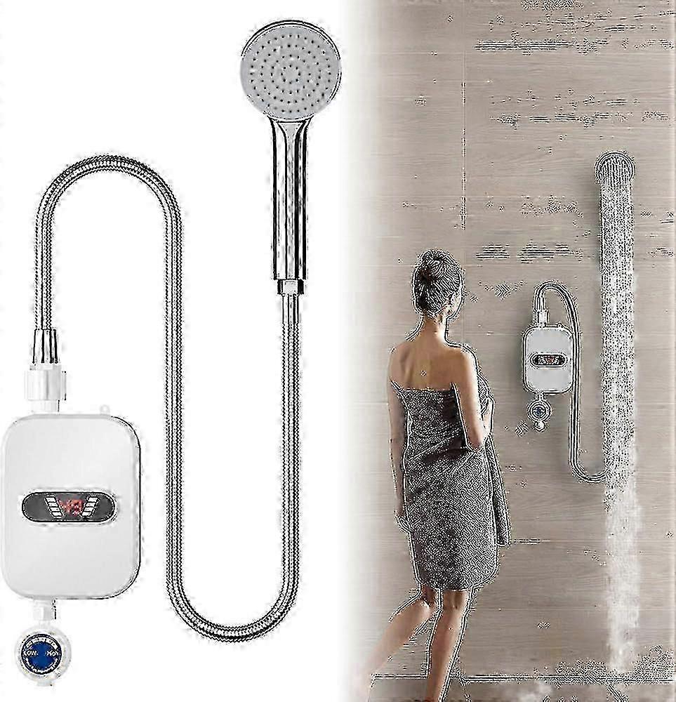 Chauffe-eau électrique instantané pour la douche, robinet sans réservoir avec écran LCD pour une disponibilité instantanée de l’eau chaude