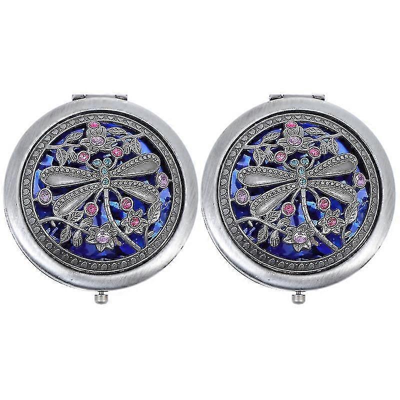 2pcs Mini Small Mirror, Compact Mirrors for On-the-Go Grooming