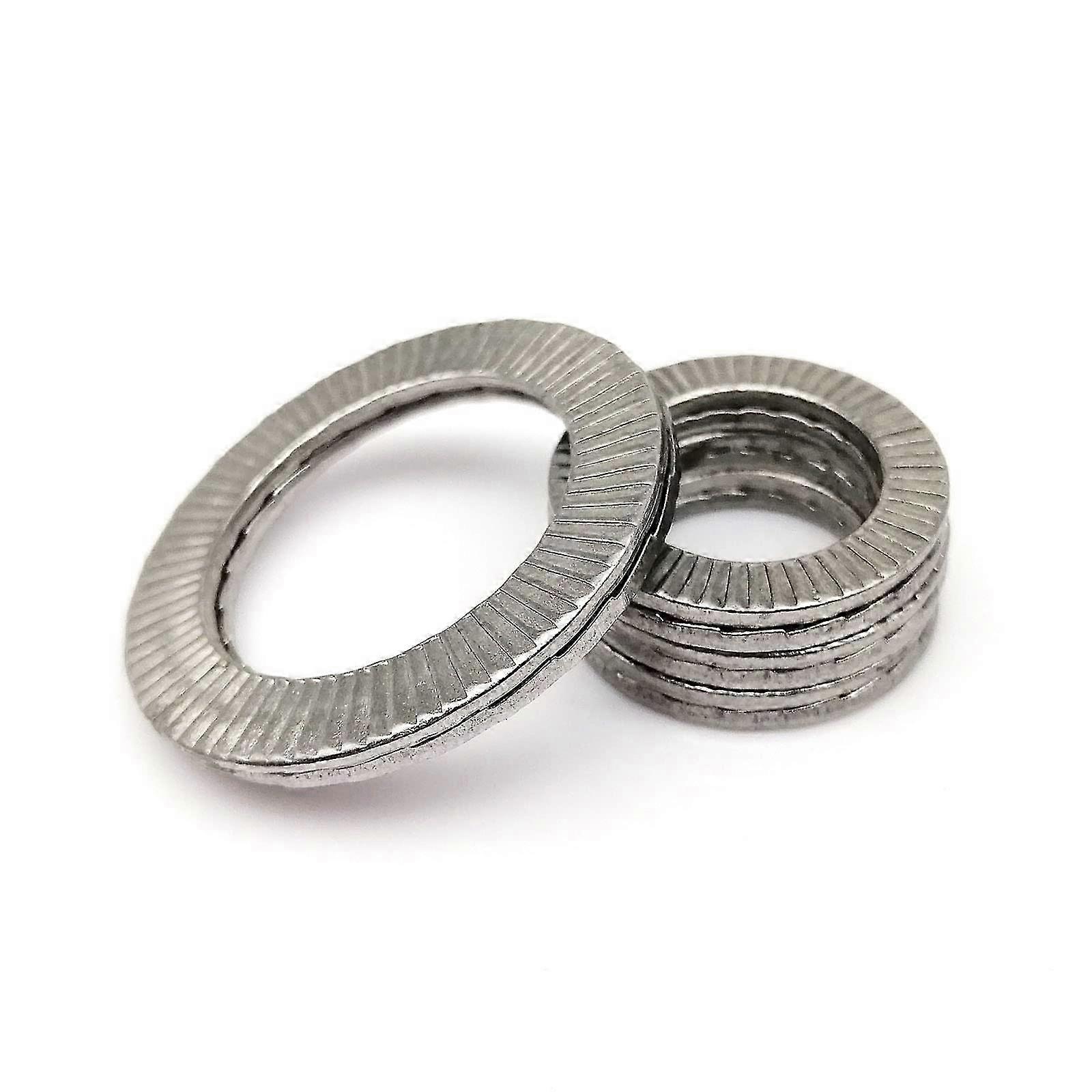 Flat Washers M3 M4 M5 M6 M8 - M36 Double Deck Self-Locking 304 A2 Stainless Steel, Suitable for Various Brands