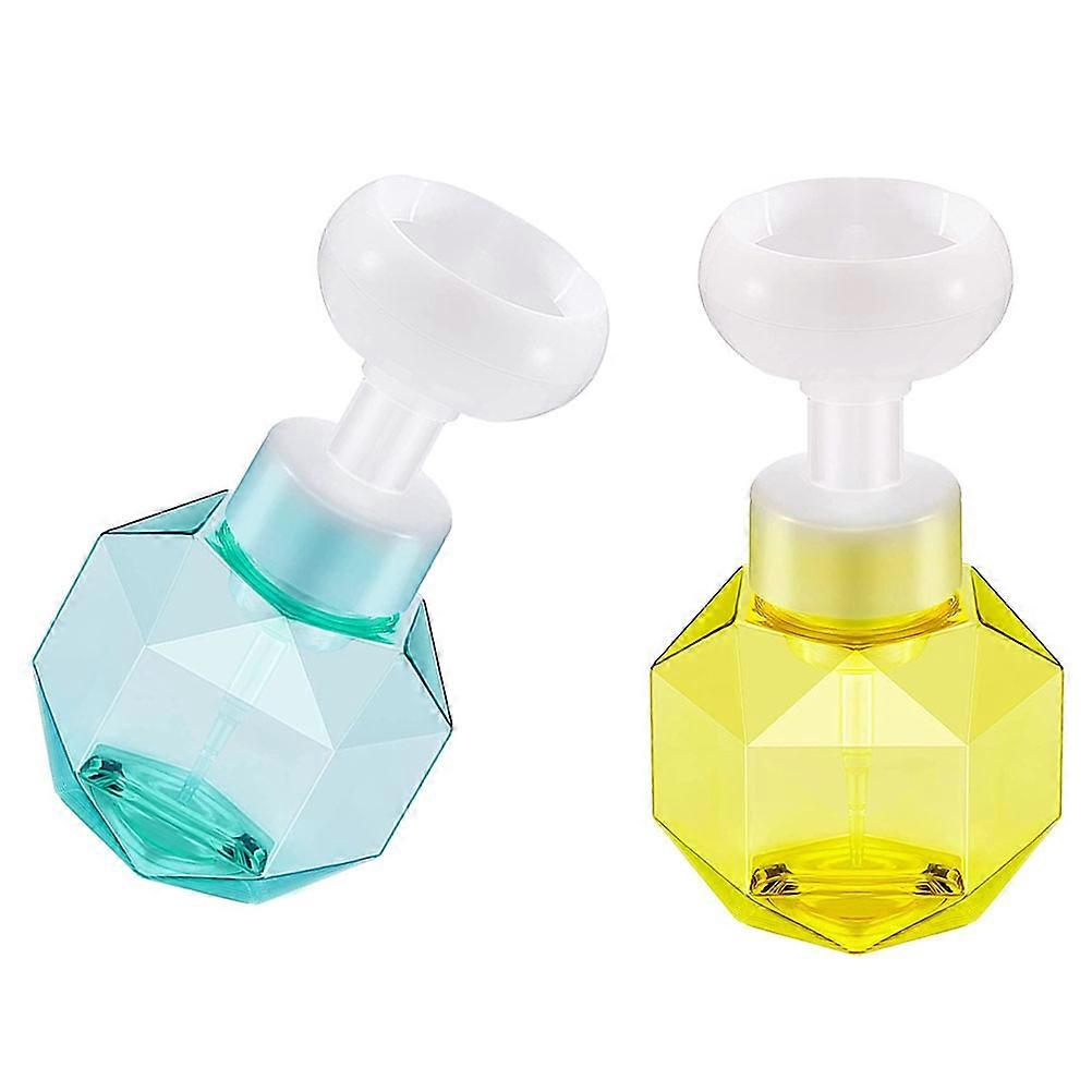 Dispenser Bottle Foaming Bottle Home Use Blue 300ml Refillable 2Pcs