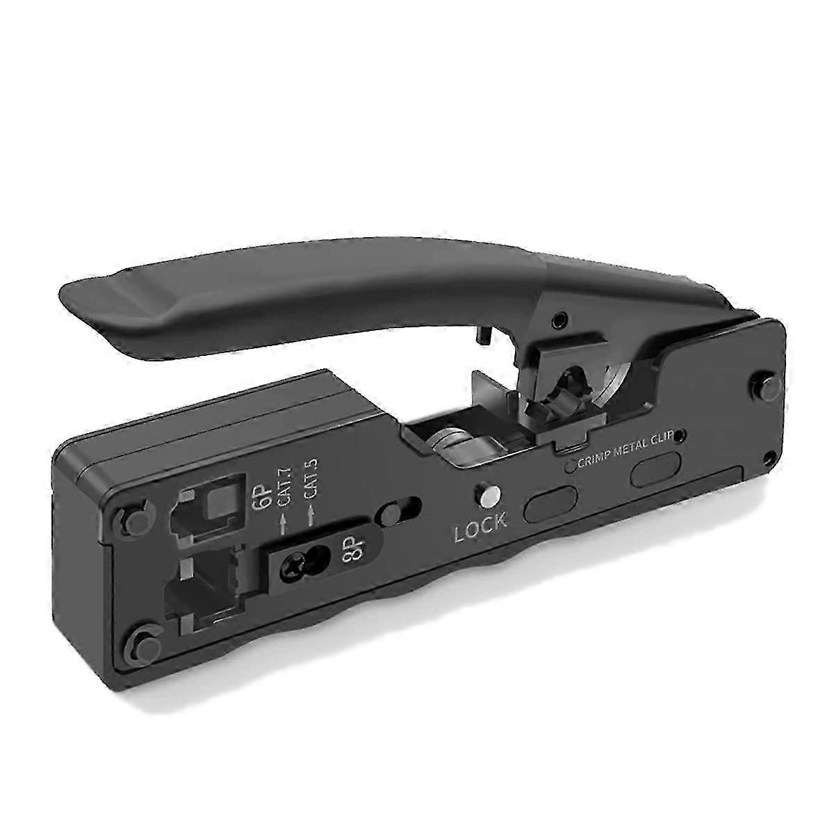 RJ45 Crimping Pliers Suitable for Various Network Connectors Including CAT5, CAT5E, CAT6, CAT6A, CAT7 and 6P RJ11 Phone Jack