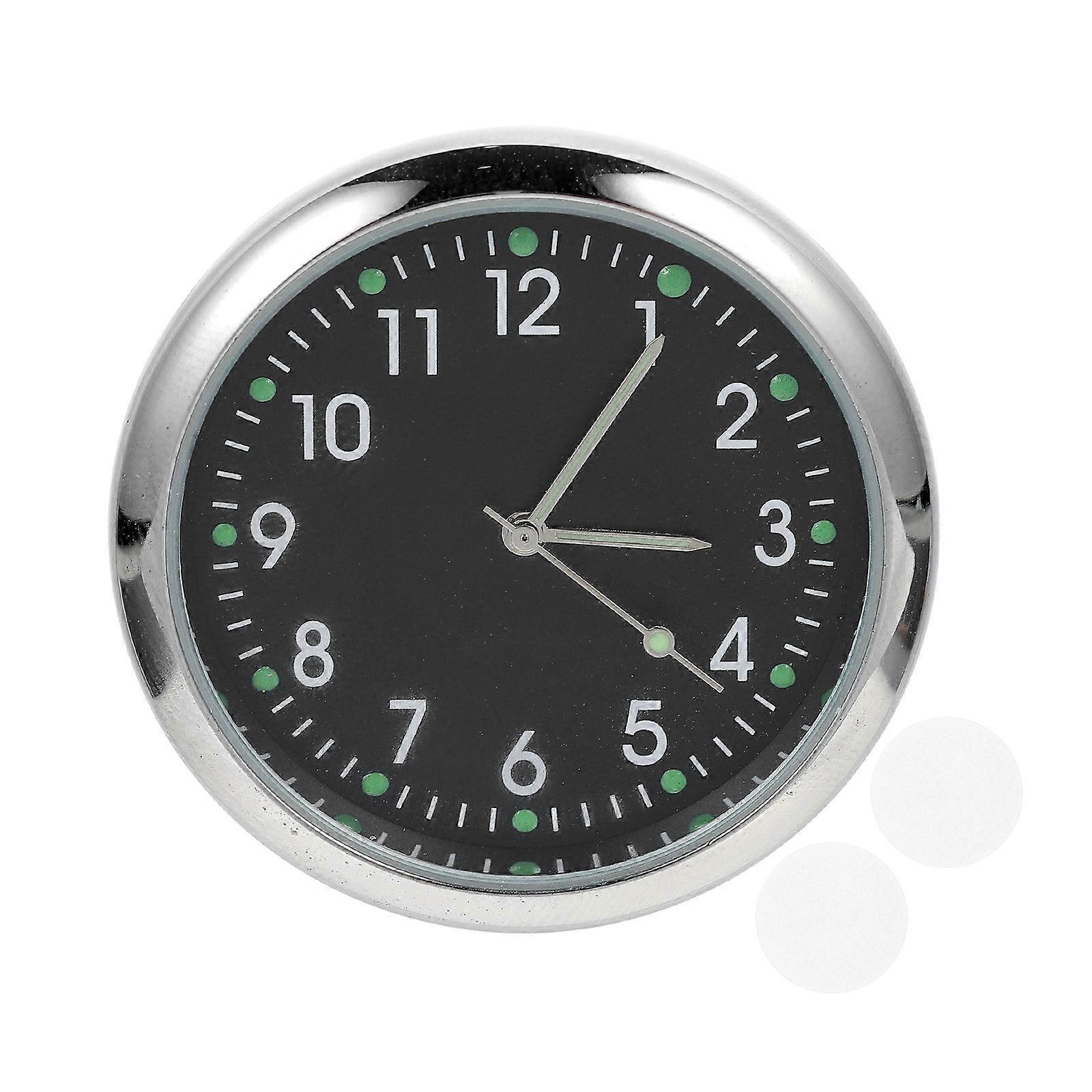 Car Dashboard Digital Clock Metal Car Clock 1Pack