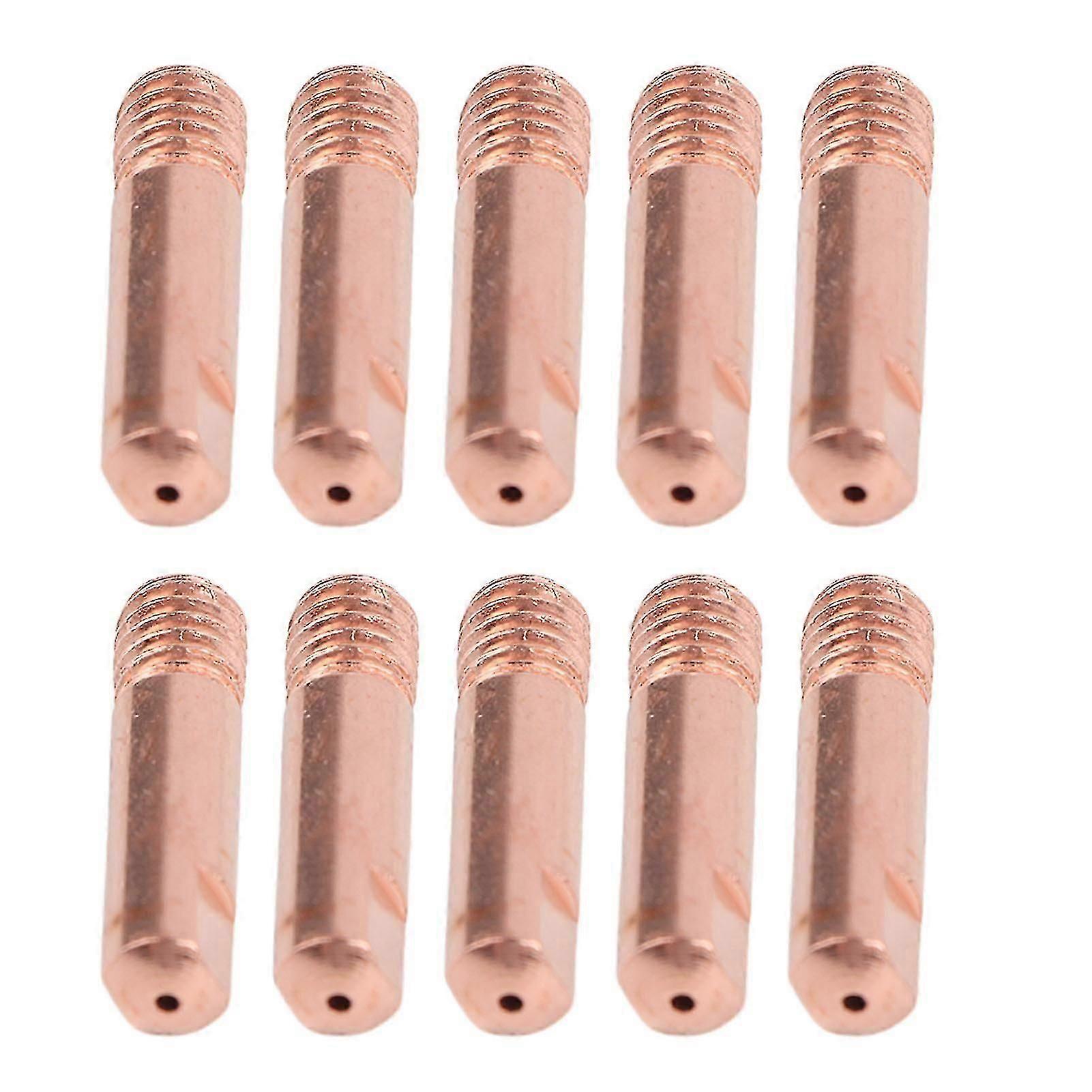 10xMB-15AK MIG/MAG M6 Welding Weld Torch Contact Tips Holder Gas Nozzle Gold