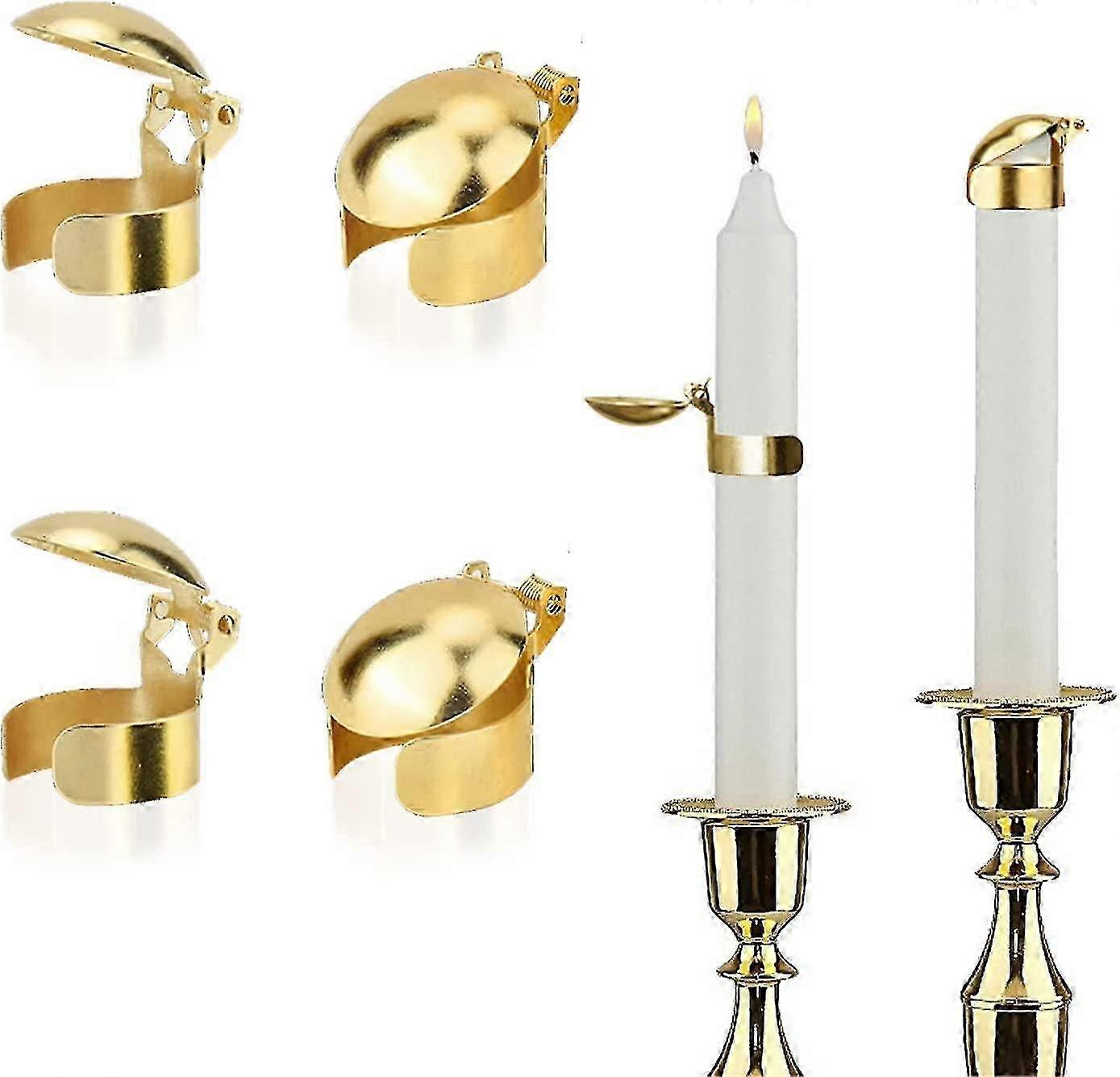 8 Pcs Automatic Candle Snuffer Fire Extinguisher Wick Flame Snuffer for Safe Candle Use Black